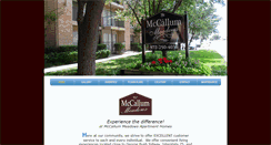 Desktop Screenshot of mccallummeadows.com